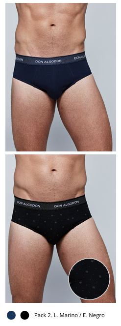 Pack de 2 SLIP DON ALGODÓN - PS 709